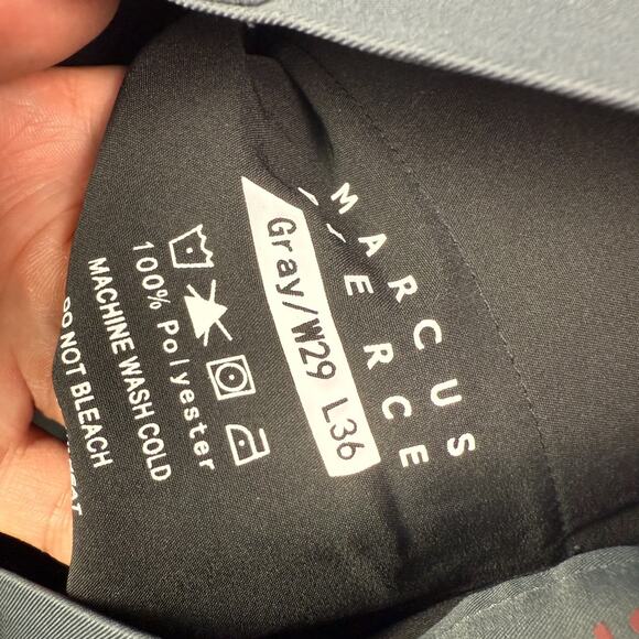 Marcus Pierce Performance Pants Mens 29x36 Gray Lightweight Golf Commuter - Picture 3 of 10